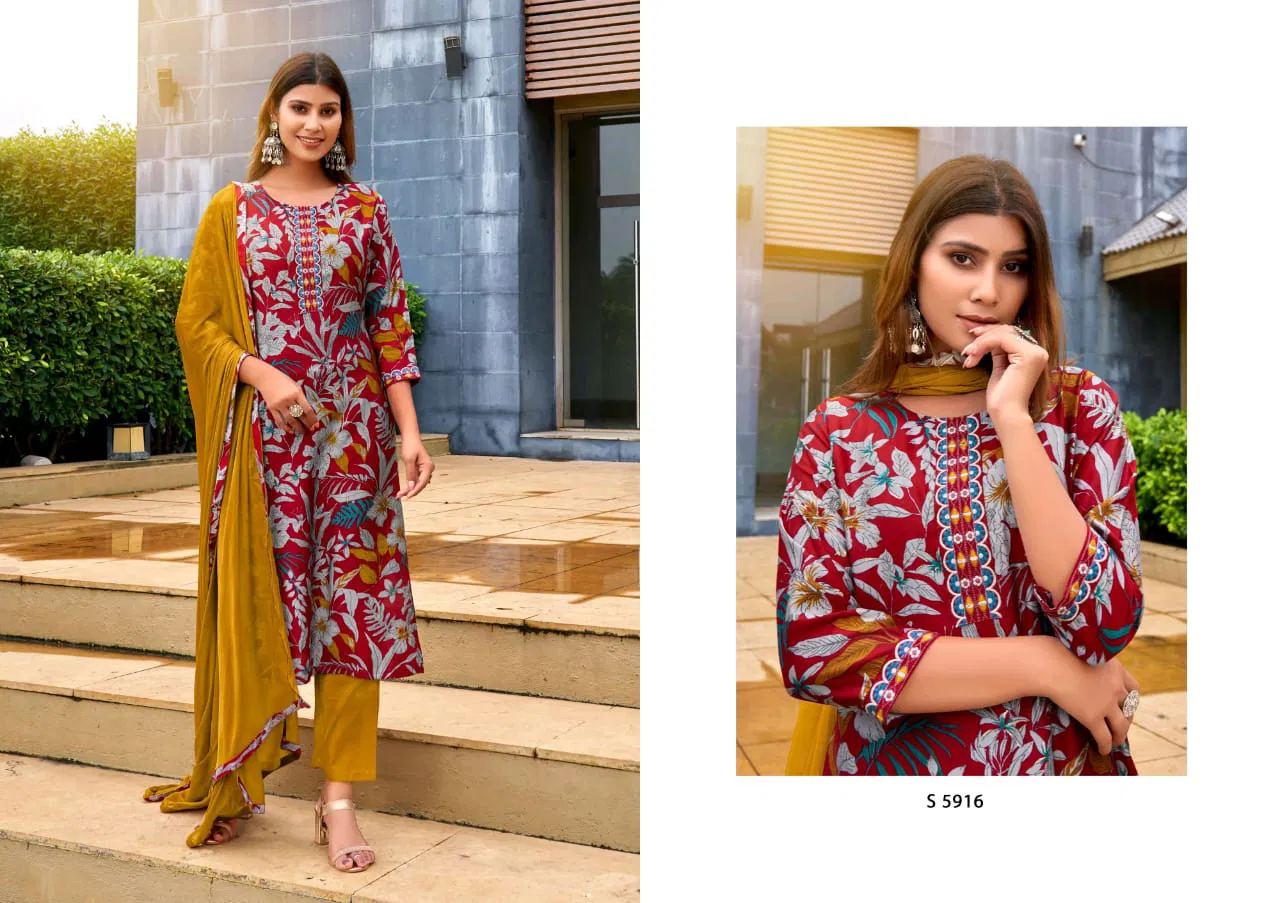 Kanchana By Sbs Modal Chanderi Kurti With Bottom Dupatta Suppliers In India